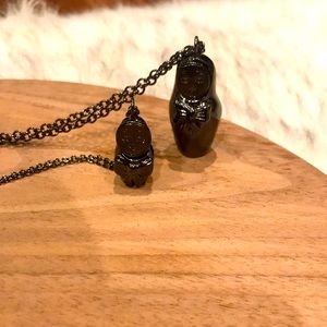Russian nesting doll sterling silver necklaces